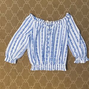 Off The Shoulder Patterned Top